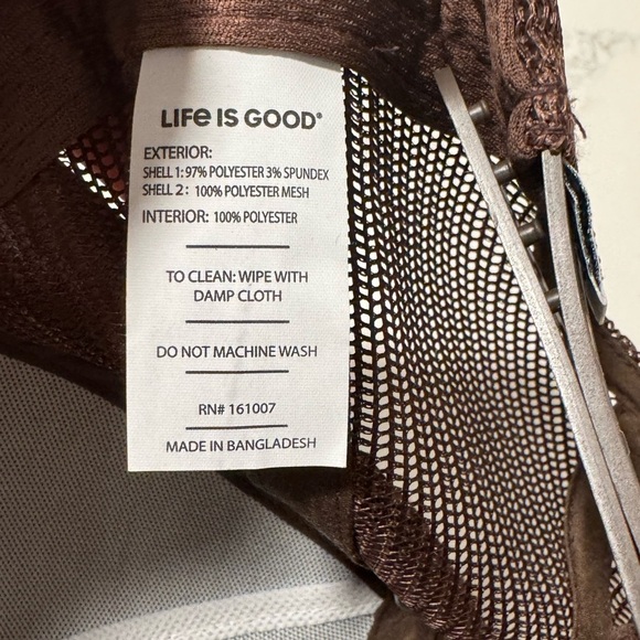 Life is good - brown mesh trucker snap back hat- “May The Fish Be With You” - Picture 5 of 6